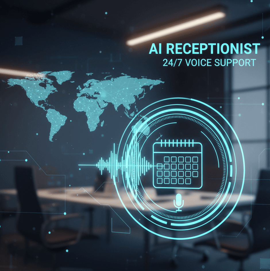 AI phone agent illustration
